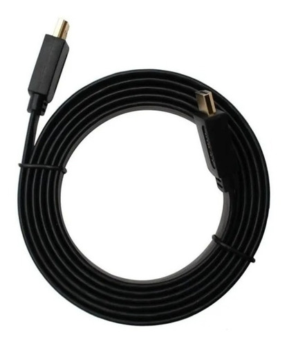 Cable Hdmi 5 Mts Plano Negro Televisor Ps4 Xbox 3d 1.4v