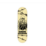 Shape De Marfim Genuine Skateboard Skullking + Lixa Nacional
