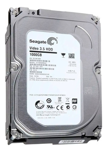 Hd Int Disco Rígido Seagate Hdd 1tb 64mb Sata3 St1000vm002