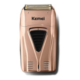 Afeitadora Shaver Inalambrica Recargable Usb Kemei Km-3384 Color Rosa Claro
