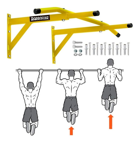 Barra Fixa De Parede Crossfit Pull-up Para Musculação