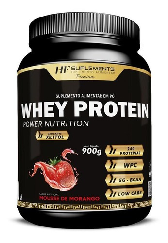 Whey Protein Power Nutrition 900g Sabores Hf Suplements