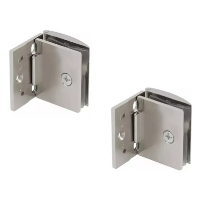 2 Bisagra Para Puertas De Cristal De 10mm Batientes Vitrina | Meses sin interés