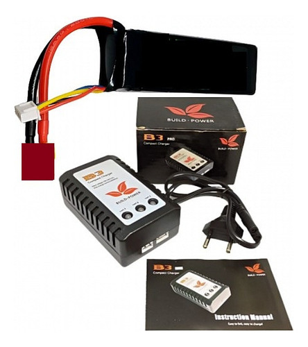 Bateria Lipo 2200mah 11.1v 3s 25c Cargador 110v Dron Rc Dji