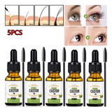 5 Unidades Serum For Pestañas Con Aceite De Ricino