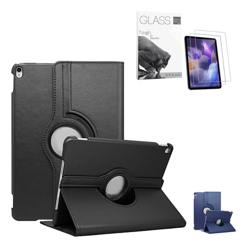 Funda Tablet Giratoria Para Samsung Tab A7 10.4' + 2 Vidrios