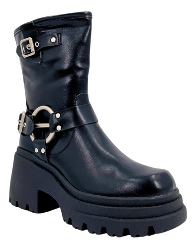 Botin Negro Plataforma D2031 // Dreato