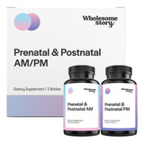 Vitaminas Prenatales Y Posnatales Biodisponibles Premium Par