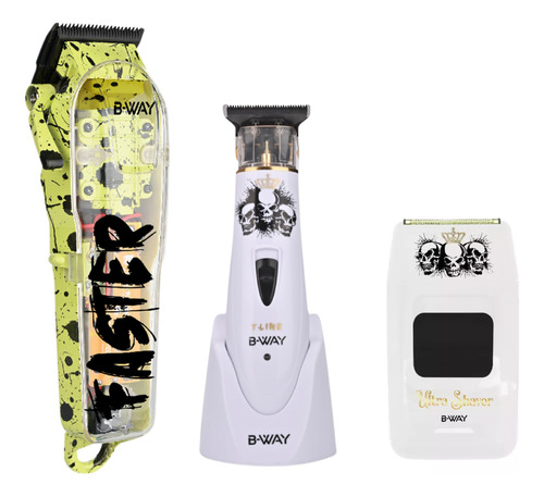 Combo Faster B-way Maquina Corte Trimmer Shaver Profesional