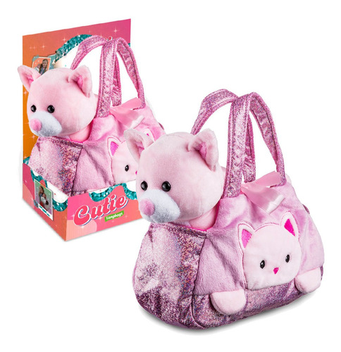 Bolsinha Pelúcia Infantil Cutie Handbags Menina Multikids