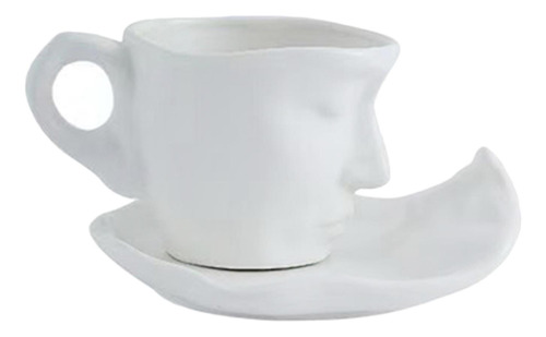 Juego De Taza Y Platillo The Face, Taza Caliente De 260 Ml,