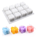 3d Bubble Candle Molds - 12 Cavity Bubble Cube Silicone Mold