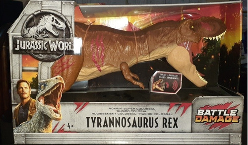 Tyrannosaurus Rex Battle Damage Rugido Super Colossal