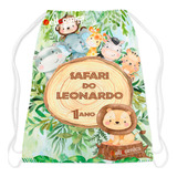 25 Lembrancinhas Mochilinhas Personalizadas Safari Baby