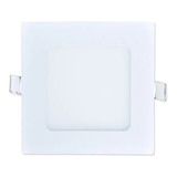 Panel Led Foco Plafón Empotrado Techo Cuadrado 6w 12x12 220v Color Blanco Cálido 3000k