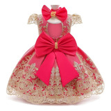 Vestido Para Niñas Con Lazo  Vestido De Princesa Para Fiesta