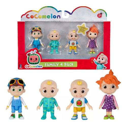 Pack De 4 Figuras Cocomelon Family Pack Original Lelab