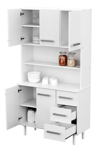 Triplo Mueble Cocina Organizador Alacena Cajonera Despensero