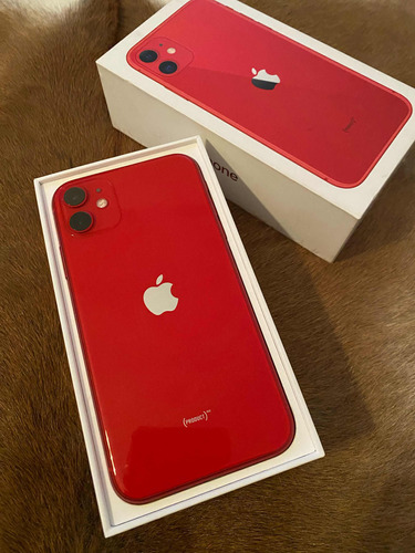 iPhone 11 Rojo De 128gb. Libre. Perfecto Funcionamiento.