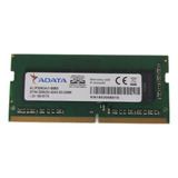 Memória Ram Adata 4gb Ddr4  3200(22) 4gx4 So-dimm Notebook 