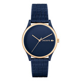 Reloj Lacoste Crocodelle Para Mujer De Silicona Azul