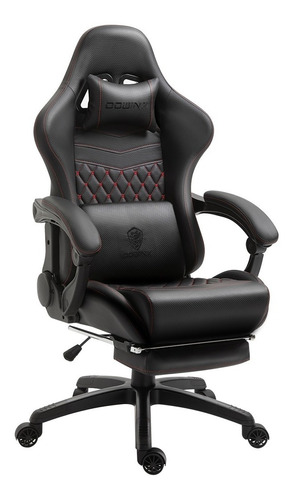 Silla Gamer Pro Dowinx Elite De Escritorio Ergonómica Ls6689 Color Black/red