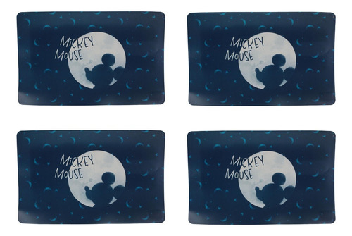 Kit 4 Jogo Americano Infantil Disney Mickey Limpa Fácil