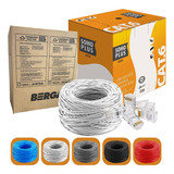 Cabo Rede 100m Furukawa Cat6 U/utp 24awg +10 Conector Rj45