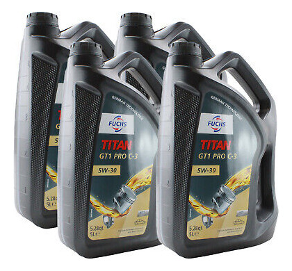Fuchs 20 Liters Titan Gt1 Pro C-3 Sae 5w-30 Engine Oil 4 Lld