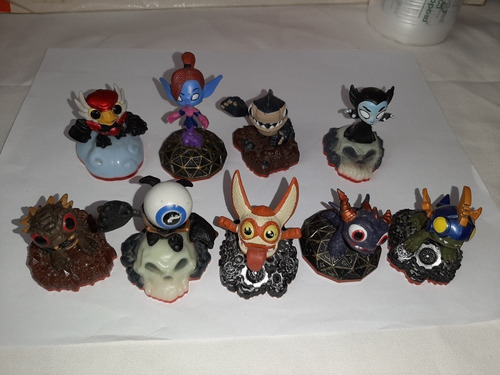 Lote De 9 Mini Figuras De Skylanders De Trap Team,originales