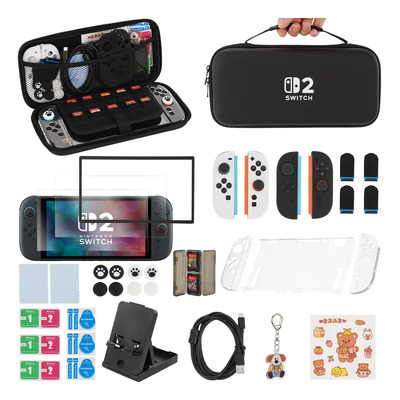 Knwell Nintendo Switch 2 Kit De Estuche Y Accesorios Para 36 En 1 , Compatible Con Los Modelos 2 De Nintendo Switch, Funda Para Nintendo Switch 2 Negro Versión Con Asa De Transporte | MercadoLibre