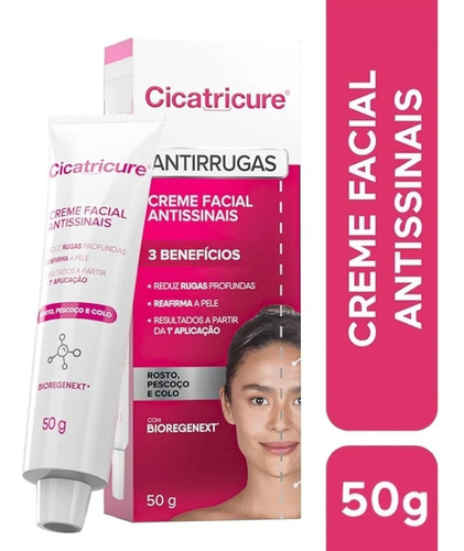 Creme Facial Cicatricure Antissinais Bioregenext 50g