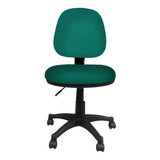 Silla Escritorio Lizza Platinum Media Verde Esmeralda