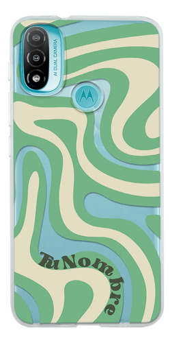 Funda Para Motorola Para Mujer Curvas Verde Con Tu Nombre