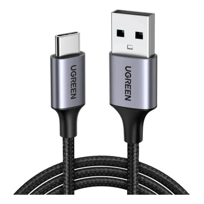 Cable USB-A a Tipo C Ugreen Reforzado con Nylón de 2m Negro | MercadoLibre