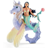 Schleich Isabelle Princesa Sirena Muñeca Caballo Mar Juguete