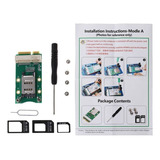 Adaptador Mini Pci-e Con Ranura Para Tarjeta Sim Para 3g/4g