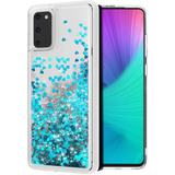 Funda Para Samsung Galaxy S20 - Transparente/glitter Azul