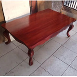 Mesa De Centro Estilo Normando Madera De Raulí Vintage