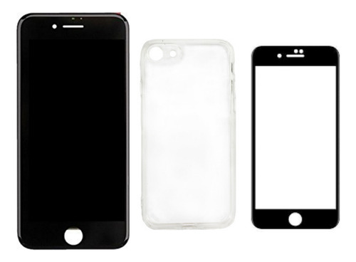 Tela Lcd Touch Para iPhone 8 Plus Preto+ Capa Acr + Película