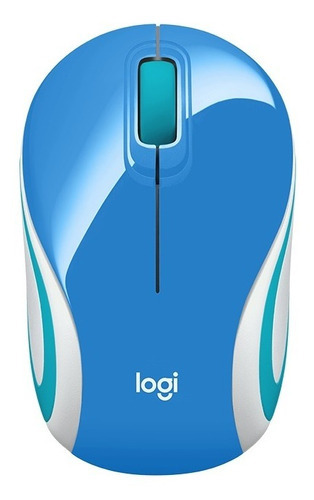 Mouse Inalambrico Portatil Logitech M187 Blue Refresh Color Azul