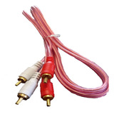 Cable Extensión Rca A Rca 2 Plug, Oro Transparente 90cm