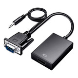 Cable Convertidor Video Vga A Hdmi + Audio Full Hd 1080p