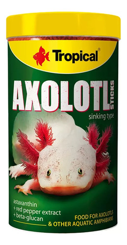 Ração Axolotl Sticks 135g Tropical (axolote/anfíbio Aquático