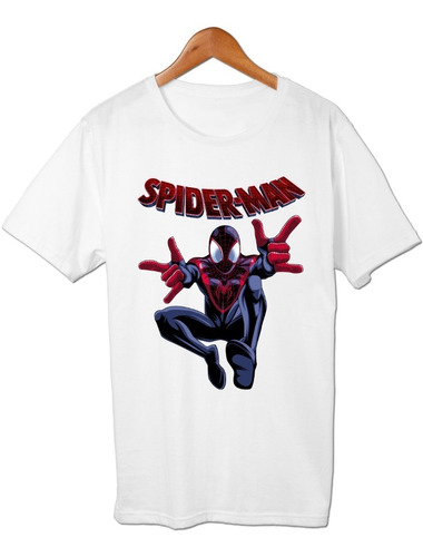 Spiderman Miles Morales Spiderverse Remera Friki Tu Eres #3