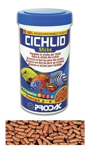 Alimento Prodac Cichlid Sticks Africanos Americanos 90gr 