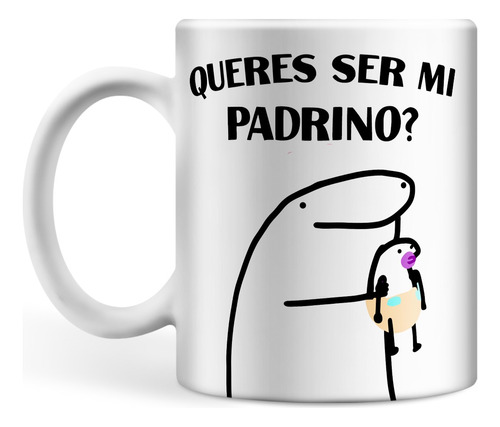  Flork Taza De Cerámica Queres Ser Mi Padrino