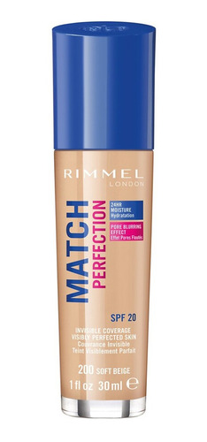 Base En Crema Rimmel Match Perfection Foundation 30ml 