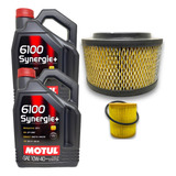 Kit 2 Filtros Ford Ranger 2.2 3.2 + 8l Aceite Motul 6100 