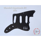 Escudo Guitarra Giannini Supersonic #2 80's Preto